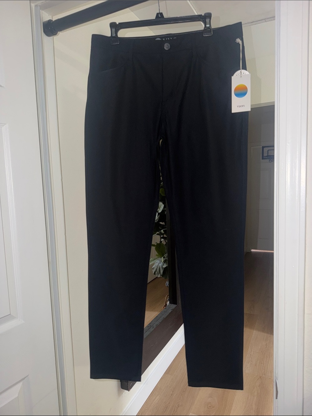 Vuori Black Men's Dress Pants - Slim Tailored Style